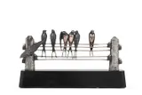 Bird 'swallows' sculpture, first half 20th century by Henri Rischmann, bronze, sold Apr 2025