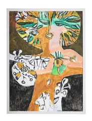 Daphne by Ewart Johns, 1986, Oil on board, sold Apr 2025