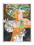 Daphne by Ewart Johns, 1986, Oil on board, sold Apr 2025