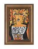 Study for athene by Ewart Johns, c. 1995, Oil on canvas laid to board, sold Apr 2025
