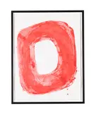 Untitled (red) by Vincent Gassin-Gradstein, Oil on paper, sold Apr 2025