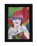 Untitled (head study) by Ewart Johns, Oil on board, sold Apr 2025