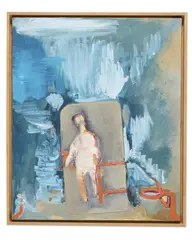 Untitled by Massimo Kaufmann, 1998, Oil and collage on canvas, offered Apr 2025