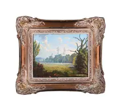 Near alton barnes, wiltshire by Walter James Steggles, Oil on board, sold Apr 2025