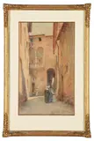 The house of saint catherine of siena by Walter Tyndale, Watercolour, sold Apr 2025