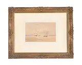 Shipping off the coast by David Cox, Watercolour, offered Apr 2025