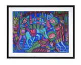 L'accedant de cheval by Louis Marchand des Raux, Pastel, offered Apr 2025