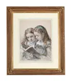 The storybook by Lowes Cato Dickinson, Charcoal and coloured chalked, sold Apr 2025