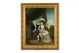 Portrait of mr and mrs joseph champion by John Thomas Seton, Oil on canvas, sold Apr 2025