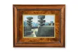 Topiary by Sharn Egerton, Oil on board, sold Apr 2025