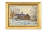 Mill near alness, ross-shire by Julian Barrow, 1991, Oil on canvas, sold Apr 2025