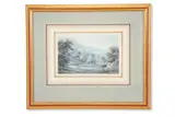 Westwood house, near leek by Frederick Calvert, watercolor, sold Apr 2025