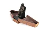 A cast bronzed figure of amenemhat iii by Frank Bowcher, sculpture, sold Apr 2025