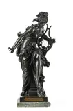 A large bronze figure 'harmonie' by Albert-Ernest Carrier-Belleuse, BRONZE, sold Mar 2025