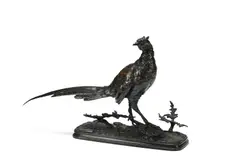 An animalier bronze 'faisan debout', 19th century by Ferdinand Pautrot, BRONZE, sold Mar 2025