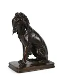 An animalier bronze 'setter and game', late 19th century by Ferdinand Pautrot, BRONZE, sold Mar 2025