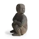 A carved stone crouching figure mid 20th century by Hendrik Elias, sculpture, offered Mar 2025