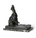 An animalier bronze vide poche modelled as a polar bear by Robert Greter, BRONZE, offered Mar 2025