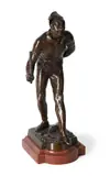A bronze figure 'the harlequin', early 20th century by Claudius Marioton, BRONZE, sold Mar 2025