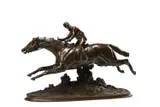 An equestrian bronze 'steeplechaser', late 19th or early 20th century by Pierre Le Nordez, BRONZE, sold Mar 2025