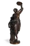 A large bronze figure 'la zingara', late 19th century by Auguste Clésinger, BRONZE, sold Mar 2025