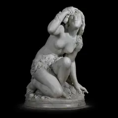 A large marble figure 'eve after the fall' by Luigi Guglielmi, sculpture, sold Mar 2025
