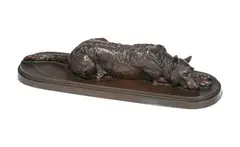 An animalier bronze, the resting dog, late 19th century by Isidore Bonheur, BRONZE, sold Mar 2025