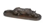 An animalier bronze, the resting dog, late 19th century by Isidore Bonheur, BRONZE, sold Mar 2025