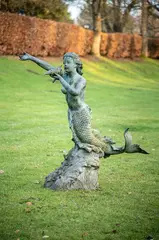 A large art nouveau bronze figure of a mermaid, early 20th century by Louis Chalon, BRONZE, sold Mar 2025