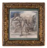 Saturn by Charles Conder, Charcoal, coloured wash on paper, sold Mar 2025