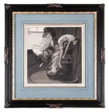 Die Fünf Sinne - Der Gerüch by Franz von Bayros, ink, sold Mar 2025