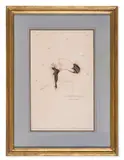 Portrait of Marc-André Raffalovich by Max Beerbohm, Pen and black ink, grey wash, coloured crayon, signed in the lower centre, image, sold Mar 2025