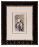 Weiblicher Akt mit Faun by Max Klinger, 1882, Pen and black ink, signed with initials and dated 'MK, sold Mar 2025