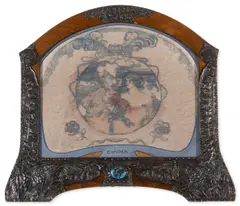 Cushion design with two women in a circle with elaborate flourishes … by Charles Conder, Watercolour on silk, offered Mar 2025