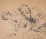 Black chalk by Jacob Epstein, pencil, sold Mar 2025