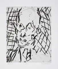 Bill by Frank Auerbach, Etching, sold Mar 2025