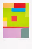 Fil du Temps by Etel Adnan, Etching printed in colours, sold Mar 2025