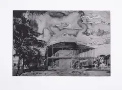 Nine Etchings by Hurvin Anderson, pencil, sold Mar 2025