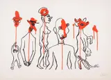 Les Gueules Degoulinantes by Alexander Calder, Lithograph printed in colours, sold Mar 2025