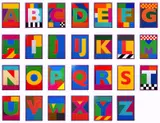 Dazzle Letter Set by Peter Blake, pencil, offered Mar 2025