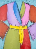 The Yellow Belt by Jim Dine, Lithograph and woodcut printed in colors, sold Mar 2025