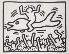 Untitled by Keith Haring, Lithograph, sold Mar 2025