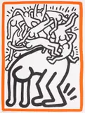 Fight Aids Worldwide by Keith Haring, Lithograph printed in colours, sold Mar 2025