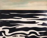 Landscape 9 by Roy Lichtenstein, Screenprint with chromogenic photographic print collage mounted on composition board, sold Mar 2025
