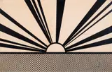 Landscape 4 by Roy Lichtenstein, Screenprint on opaque white Rowlux mounted on composition board, sold Mar 2025