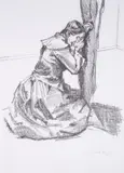 Crying by Paula Rego, Lithograph, sold Mar 2025