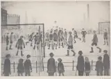 The Football Match by L. S. Lowry, Lithograph, sold Mar 2025