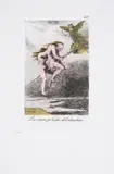 Los Incas peludos del atardecer by Salvador Dalí, Drypoint on heliogravure with pochoir, sold Mar 2025