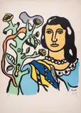 La Femme et la Fleur by Fernand Léger, Lithograph printed in colours, sold Mar 2025