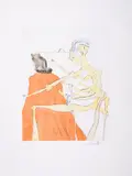 The Divine Back of Gala by Salvador Dalí, Etching with drypoint and pochoir in colours, sold Mar 2025